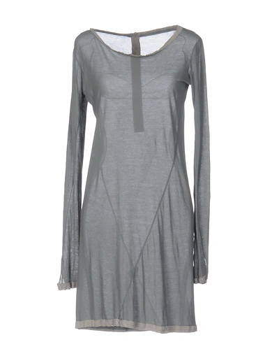 Shop B-used Short Dress In Grey