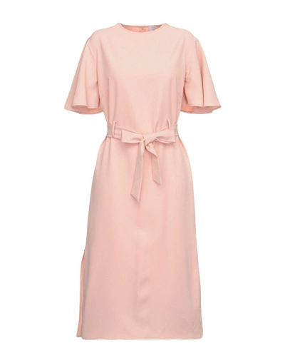 Shop Iris & Ink Short Dress In Light Pink
