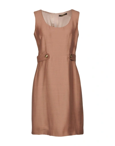 Shop Roberto Cavalli Short Dresses In Pale Pink