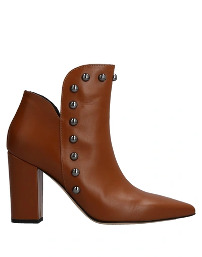 Shop Pinko Ankle Boot In Tan