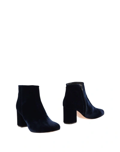 Shop Anna F Ankle Boot In Dark Blue