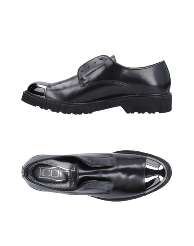 Shop Cult Woman Lace-up Shoes Black Size 10 Soft Leather, Textile Fibers
