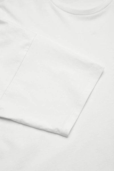 Shop Cos Oversized Cotton Jersey T-shirt In White