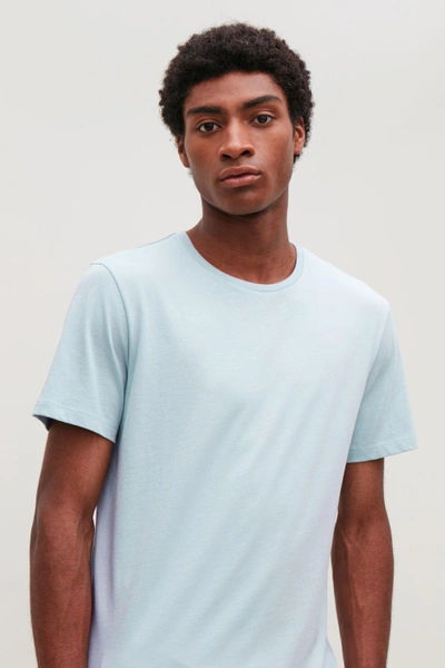 Shop Cos Round-neck T-shirt In Blue