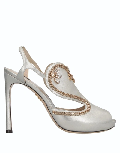 Shop Rodo Sandals In Platinum