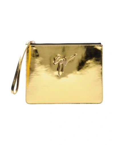 Shop Giuseppe Zanotti Handbags In Gold