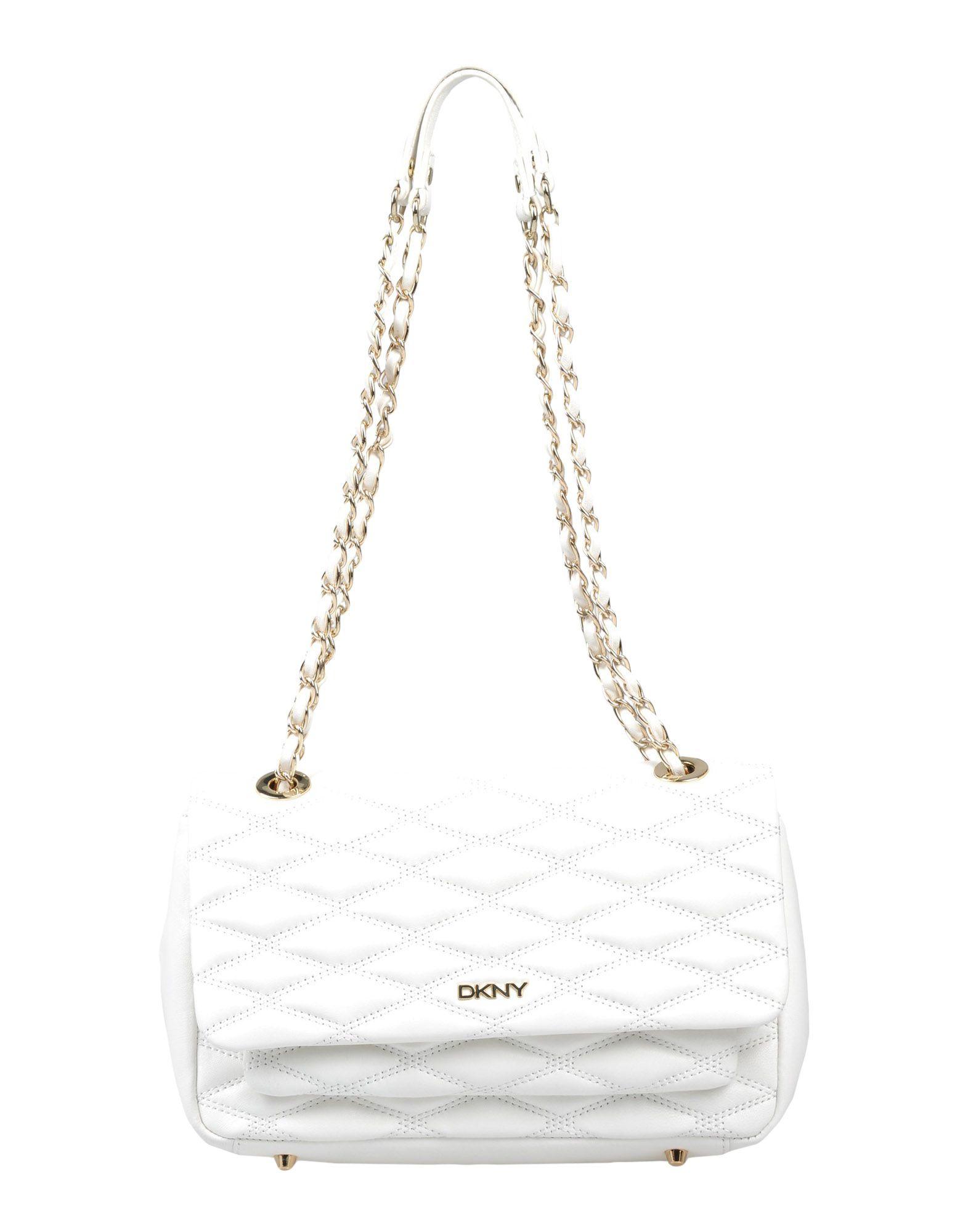 dkny white handbags