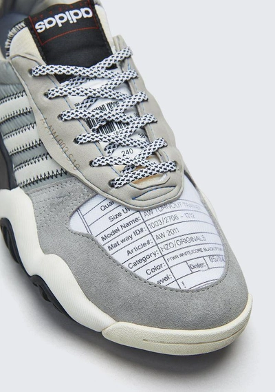 Shop Alexander Wang Adidas Originals By Run Mid Shoes In Gray