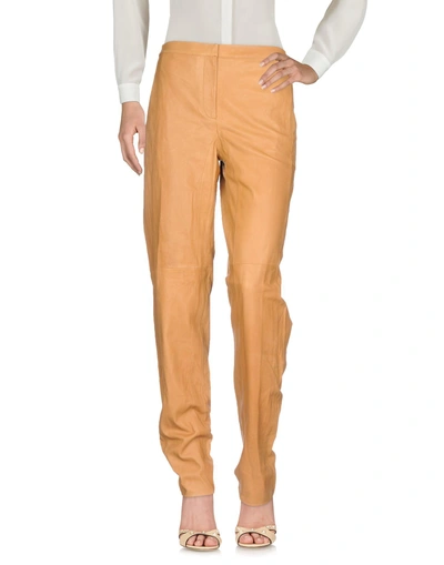 Shop Halston Heritage Casual Pants In Camel