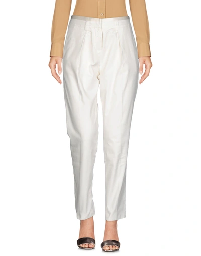 Shop Roberto Cavalli Casual Pants In White