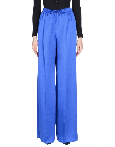 Shop Max Mara Casual Pants In Blue