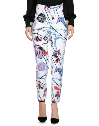 Shop Emilio Pucci Casual Pants In White