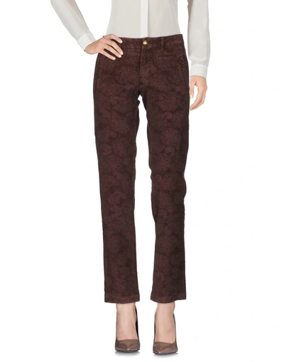 Shop Monocrom Casual Pants In Dark Brown