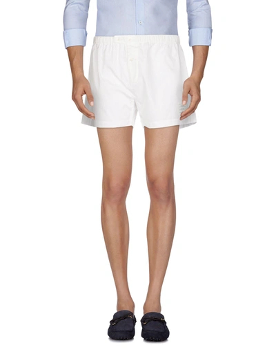Shop Thom Browne Shorts In White