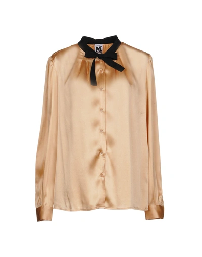 Shop M Missoni Shirts In Pale Pink