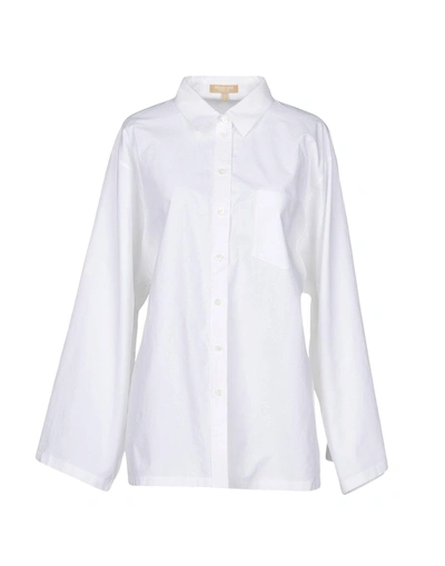 Shop Michael Kors Shirts In White