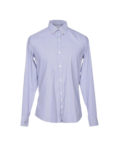 Shop Aglini Shirts In Blue