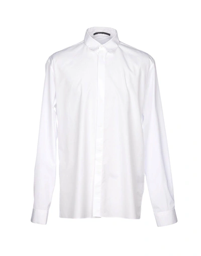 Shop Haider Ackermann Solid Color Shirt In White
