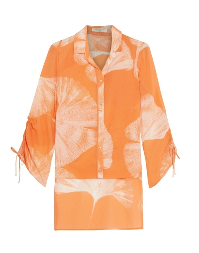 Shop Halston Heritage Shirts In Orange