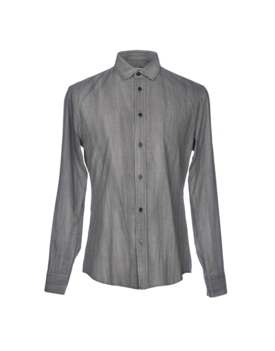 Shop All Apologies Solid Color Shirt In Grey