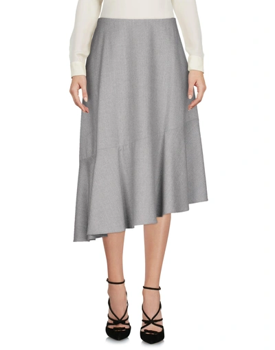Shop Carven 3/4 Length Skirts In Light Grey