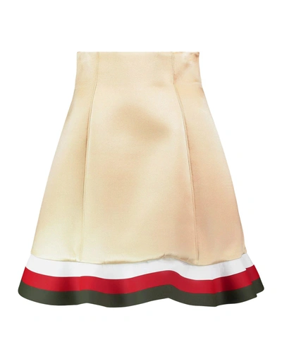 Shop Jw Anderson Knee Length Skirt In Beige