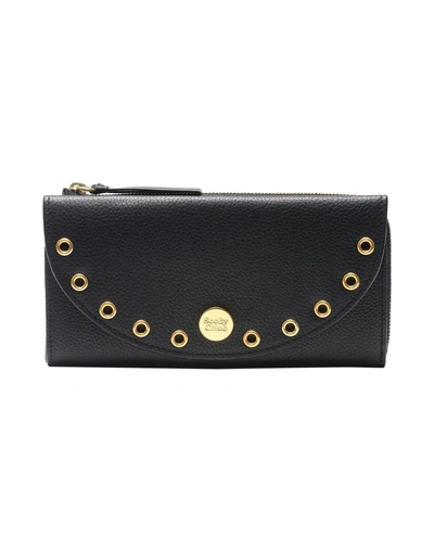 Shop See By Chloé Wallets In Black