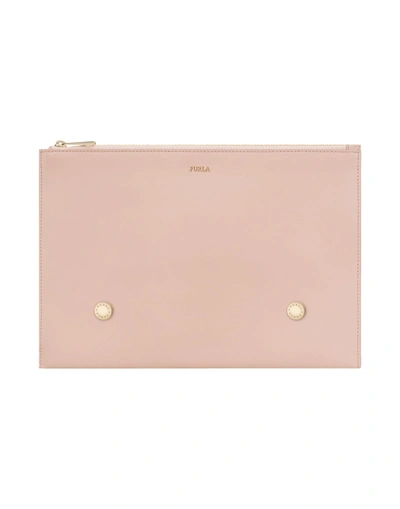 Shop Furla Pouch In Pale Pink