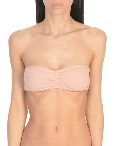Shop Eberjey Bikini Tops In Pale Pink