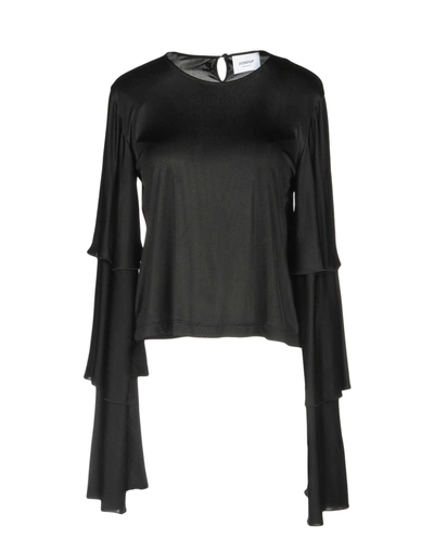 Shop Dondup Woman T-shirt Black Size M Viscose