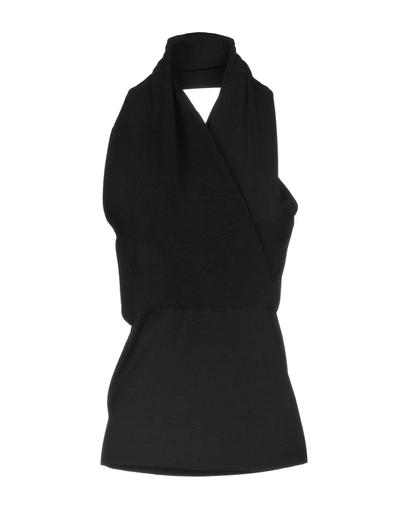 Shop Emanuel Ungaro Top In Black