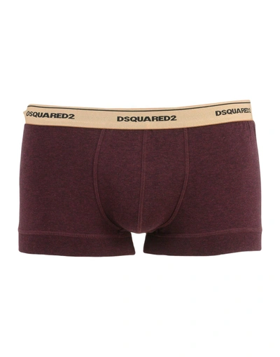Shop Dsquared2 Boxer In Maroon