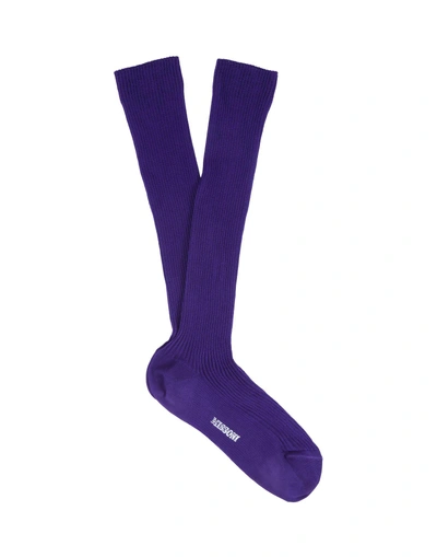 Shop Missoni Socks & Tights In Purple