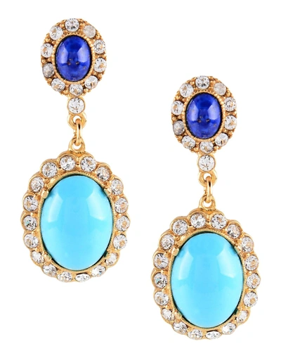 Shop Ben-amun Earrings In Turquoise