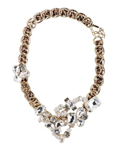 Shop Dsquared2 Necklace In Beige