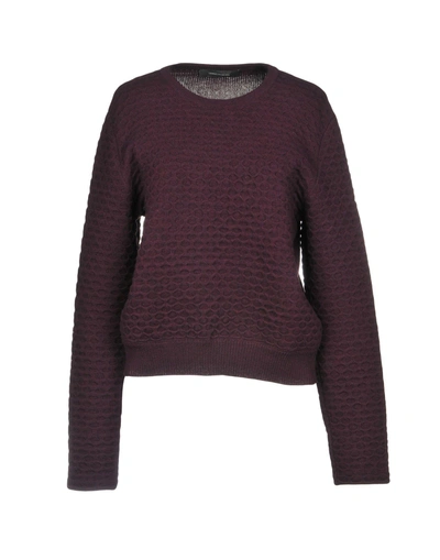 Shop Cedric Charlier Sweater In Maroon