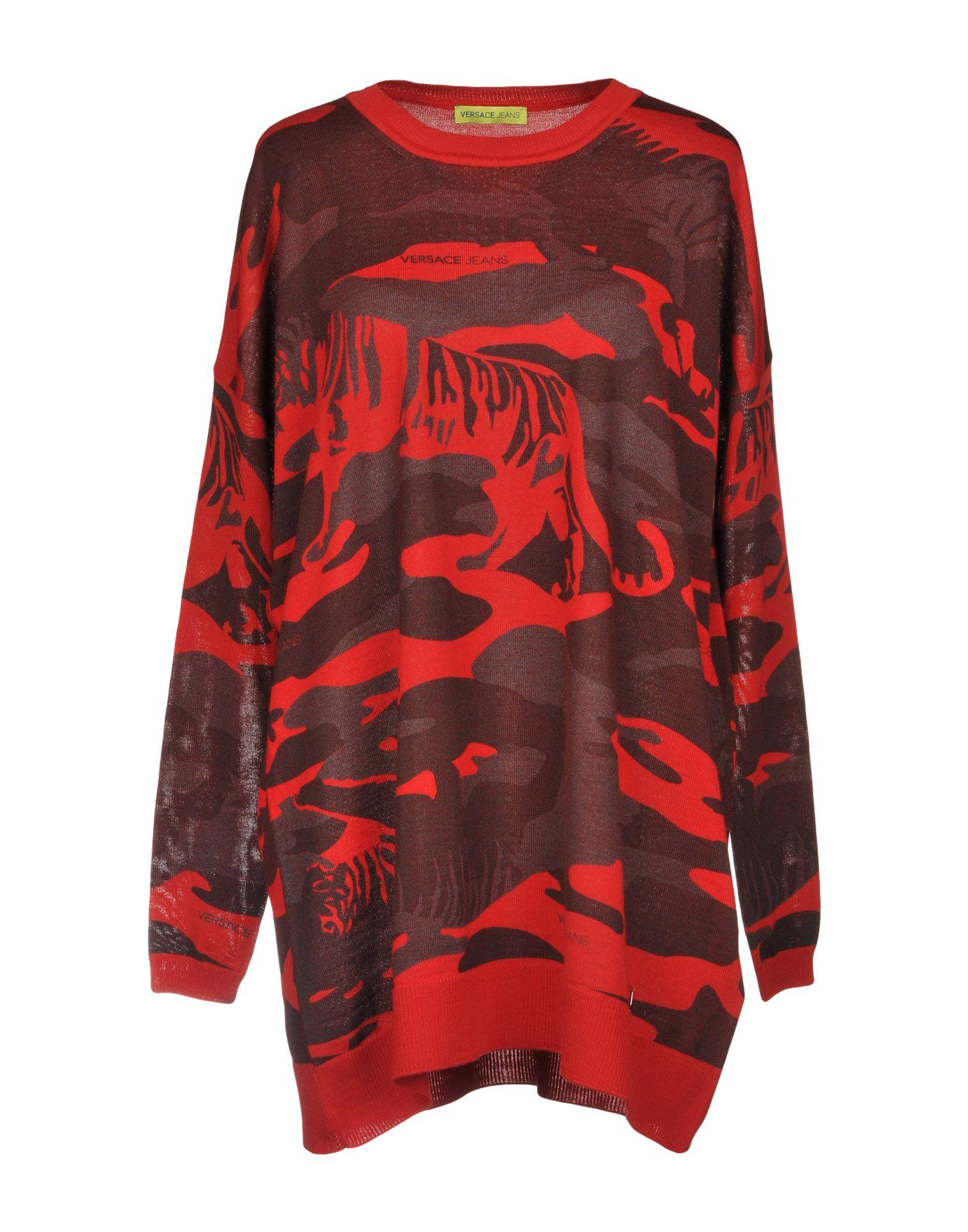 versace sweater red