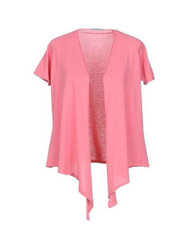 Shop Base Wrap Cardigans In Pink