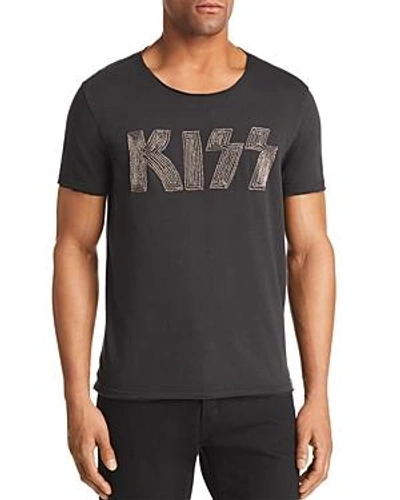 Shop John Varvatos Kiss Chain Logo Tee In Black