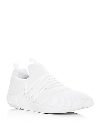 Shop Creative Recreation Men's Matera Knit Lace Up Sneakers In White