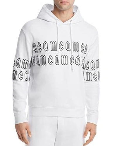Shop Mcq By Alexander Mcqueen Mcq Alexander Mcqueen Logo Letter Hooded Sweatshirt In Optic White
