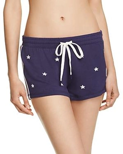 Shop Pj Salvage Usa Shorts In Navy