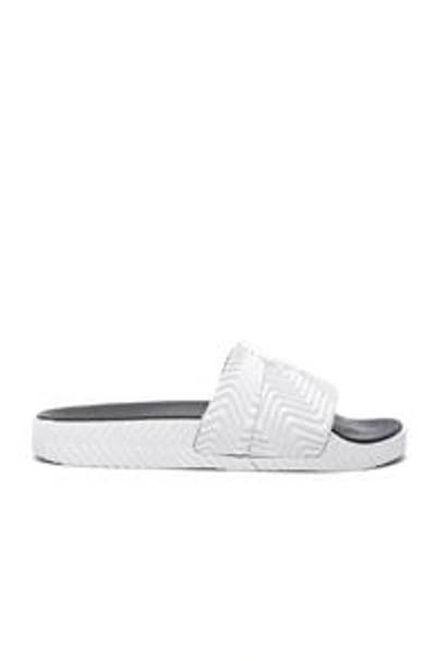 Shop Adidas Originals By Alexander Wang Adidas By Alexander Wang Adilette Slides In White.