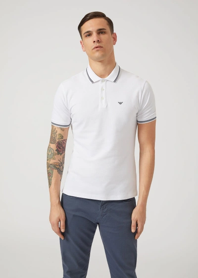 Shop Emporio Armani Polo Shirts - Item 12202806 In White