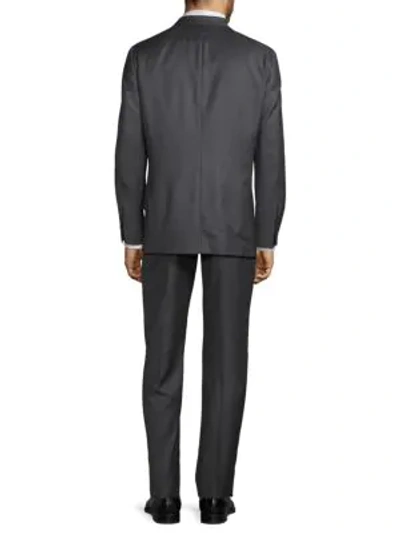 Shop Hickey Freeman Classic Fit Windowpane Wool Suit In Charcoal