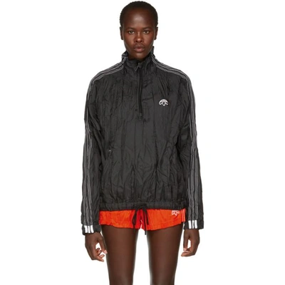 Shop Adidas Originals By Alexander Wang Black Adibreak Windbreaker Jacket In Black/white