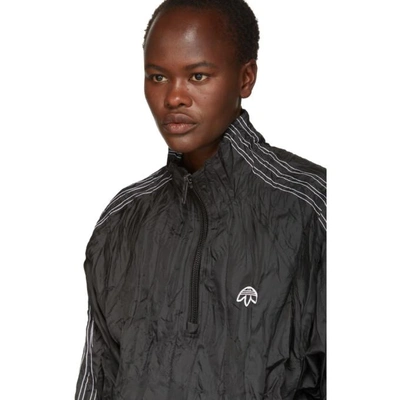 Shop Adidas Originals By Alexander Wang Black Adibreak Windbreaker Jacket In Black/white