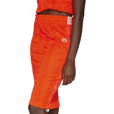 Shop Adidas Originals By Alexander Wang Orange Track Skirt In Borang/whit