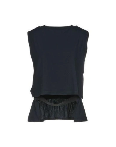 Shop Neil Barrett Tops In Dark Blue