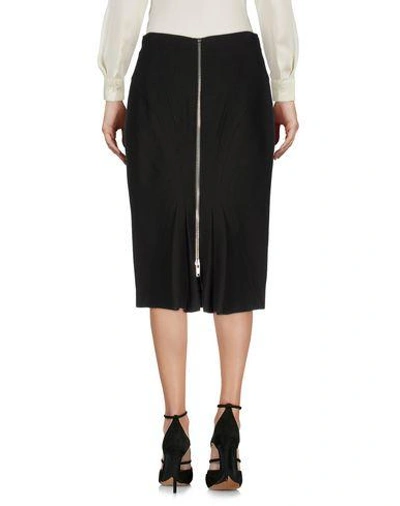 Shop Givenchy Knee Length Skirt In Steel Grey